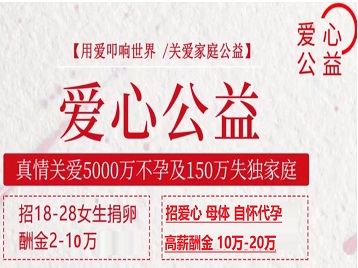 酒泉捐卵助孕生子 爱心志愿者招募